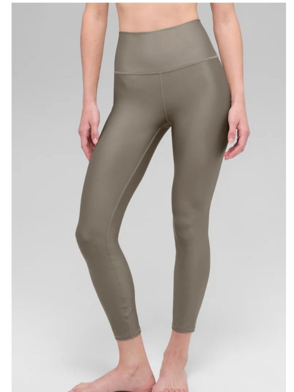 ALO YOGA 7/8 High-Waist Airlift Legging, Light Cocoa, Size Large